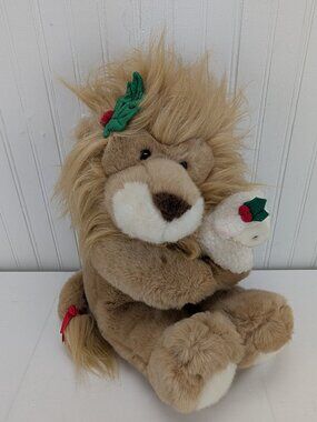 The Lion and the Lamb Plush 16" Stuffed Animal 1994 Commonwealth Christmas